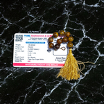 Natural Tiger Eye Finger Mala with 9+1 lab-certified golden-brown beads, handcrafted for meditation, focus, and willpower enhancement by MALAWALA