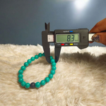 Natural Turquoise & Lava Bracelet – 8mm Lab Certified Beads for Peace, Focus & Protection – Malawala