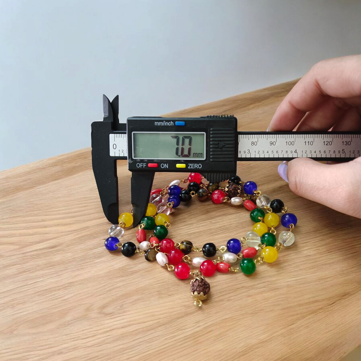 Navratan Mala Natural Stone Beads Lab Certified Malawala