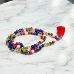 Navratan/Navgrah Mala with 108+1 Beads (8mm) – Lab Certified Nine Gemstones for Astrology, Meditation & Daily Wear