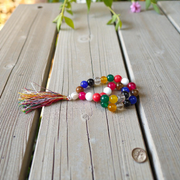 Navratan/Navgrah Mala with 108+1 Beads (8mm) – Lab Certified Nine Gemstones for Astrology, Meditation & Daily Wear