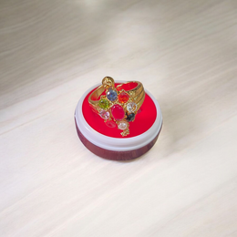 Navratna Kachua Ring | Adjustable Kachua Ring for Men and Women | Navratna Gemstone Ring Gold Plated - Malawala