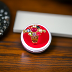 Navratna Kachua Ring | Adjustable Kachua Ring for Men and Women | Navratna Gemstone Ring Gold Plated - Malawala