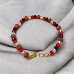 Nazar Battu Bracelet with Red, White, and Black Crystals for Unisex Wear – Protection from evil eye and negative energies