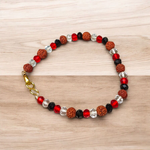 Nazar Battu Bracelet with Red, White, and Black Crystals for Unisex Wear – Protection from evil eye and negative energies