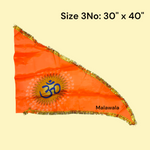 Om Flag | Aum Jhanda | Orange Flag with Om Symbol | Bhagwa Jhanda – Malawala