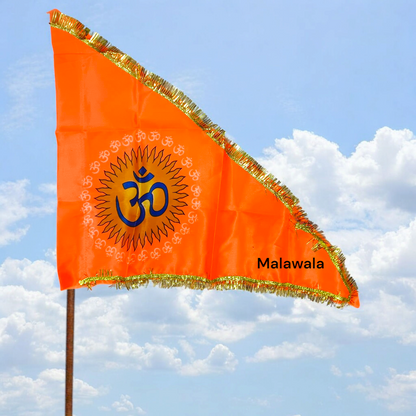Om Flag | Aum Jhanda | Orange Flag with Om Symbol | Bhagwa Jhanda – Malawala