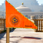Om Flag | Aum Jhanda | Orange Flag with Om Symbol | Bhagwa Jhanda – Malawala