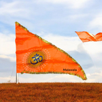 Om Flag | Aum Jhanda | Orange Flag with Om Symbol | Bhagwa Jhanda – Malawala