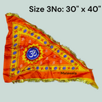 Om Jhanda | Aum Flag | Orange Flag with Om Symbol | Shiv Ji Ka Jhanda – Malawala