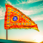 Om Jhanda | Aum Flag | Orange Flag with Om Symbol | Shiv Ji Ka Jhanda – Malawala