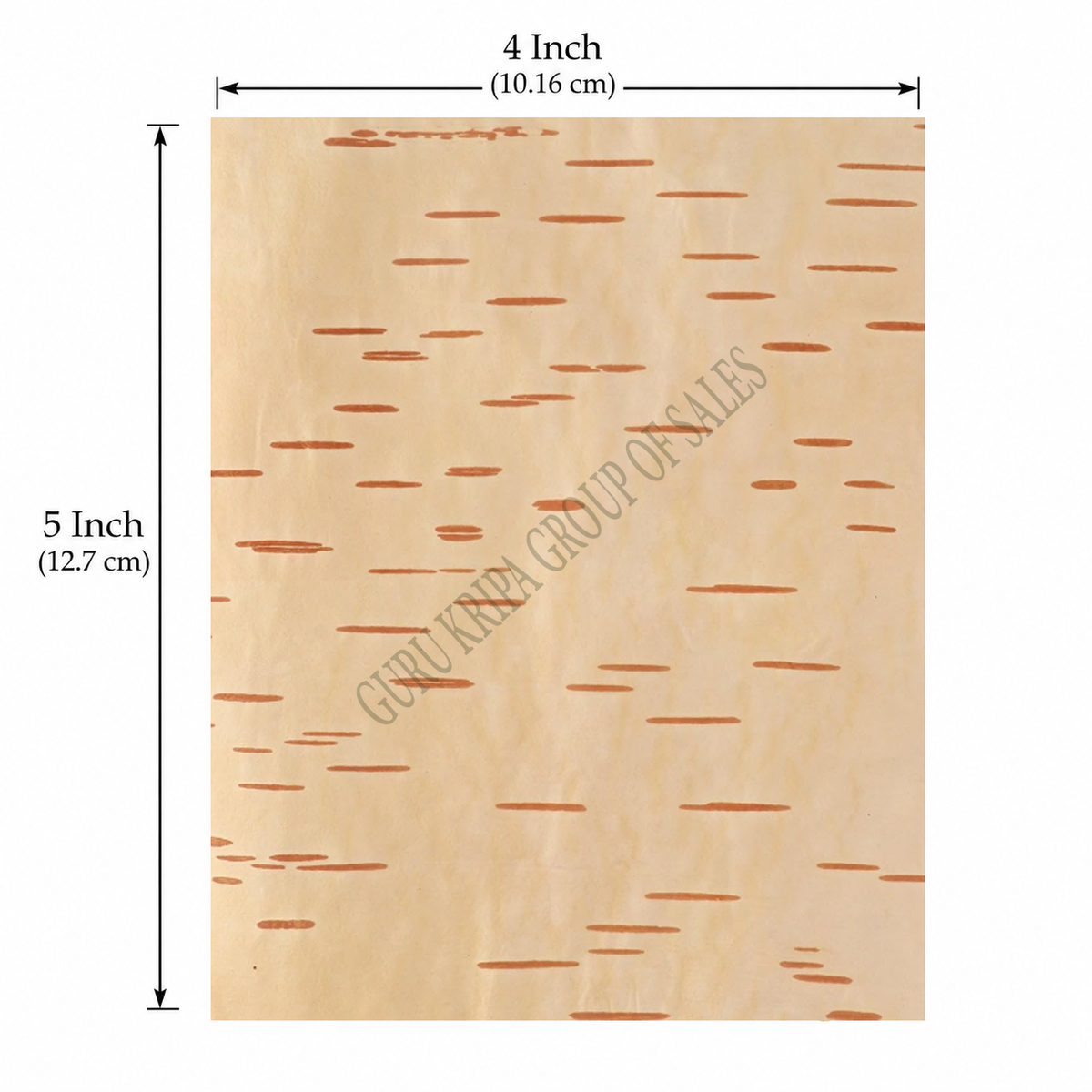 Original Bhojpatra Sheet 5 x 4 Inch for Yantra and Mantra Writing – 5 Pieces with Practice Sheet by Malawala