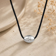 Original Tlismi Moti Pendant with Thread Silver Color Oval Shape Traditional Teething Protection Pendant for Babies