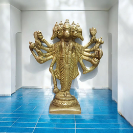 Panchmukhi Hanuman Ji Idol in Brass | Panchmukhi Hanuman Murti | Hanuman Ji Brass Statue | Malawala