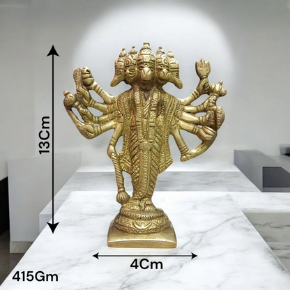 Panchmukhi Hanuman Ji Idol in Brass | Panchmukhi Hanuman Murti | Hanuman Ji Brass Statue | Malawala