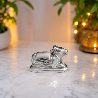 Parad Nandi Ji for Shivling 102GM | 100% Genuine Lab Certified Divine Idol