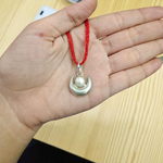 Pearl Moon Pendant | Locket of Moti Chandra Gemstone in Silver | Lab Certified | Top Grade Quality