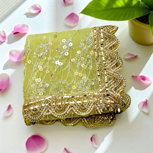 Peeli Chuniri 17X8 | Yellow Chunni for Mata Baglamukhi – Malawala