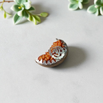 Pendant featuring 1 Mukhi and 4 Mukhi Rudraksha beads set in metal caps, placed against a clean background – spiritual and certified