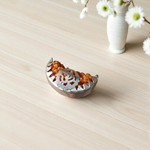 Pendant featuring 1 Mukhi and 4 Mukhi Rudraksha beads set in metal caps, placed against a clean background – spiritual and certified