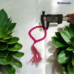 Pink Hakik Mala - Natural Pink Agate for Calmness & Emotional Healing with Lab Certificate - Malawala