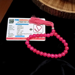 Pink Hakik Mala made from natural pink agate beads with 108+1 and 27+1 variants, used for meditation and emotional healing