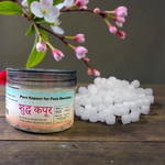 Premium Kapoor Cubes for Daily Puja, Natural Camphor for Aarti & Havan – 100g Jar – Malawala