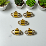 Pure Brass And Silver Metal Taweez With Free Bhojpatra Sheet | Spiritual Amulet Set Of 5