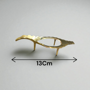 Pure Brass Shankh Stand in elegant traditional design – suitable for various conch shell sizes, ideal for pooja altars and temples