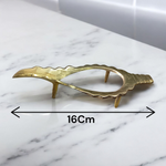 Pure Brass Shankh Stand in elegant traditional design – suitable for various conch shell sizes, ideal for pooja altars and temples