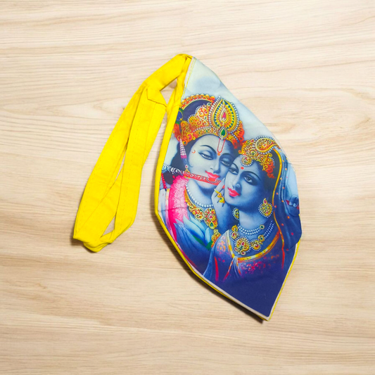 Radha Krishna | Gomukhi Bag | Digital Colorful Print | Malawala