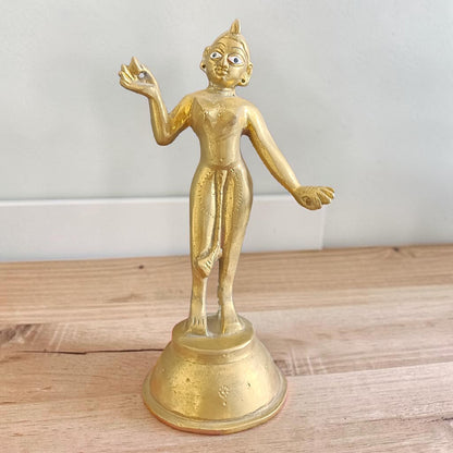 Radha Rani Brass Idol 700GM Pure Brass Murti for Puja Home Temple Spiritual Worship Divine Blessings