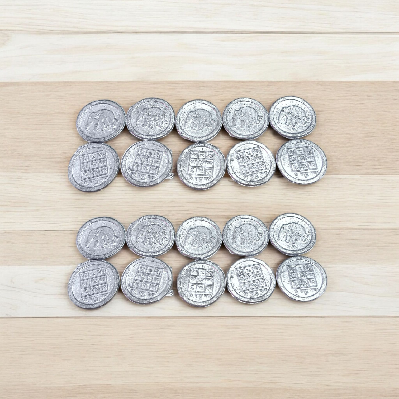 Rahu Yantra Coin – Ranga Rahu Yantra Sikka for Lal Kitab Remedies & Rahu Dosh Nivaran – Malawala