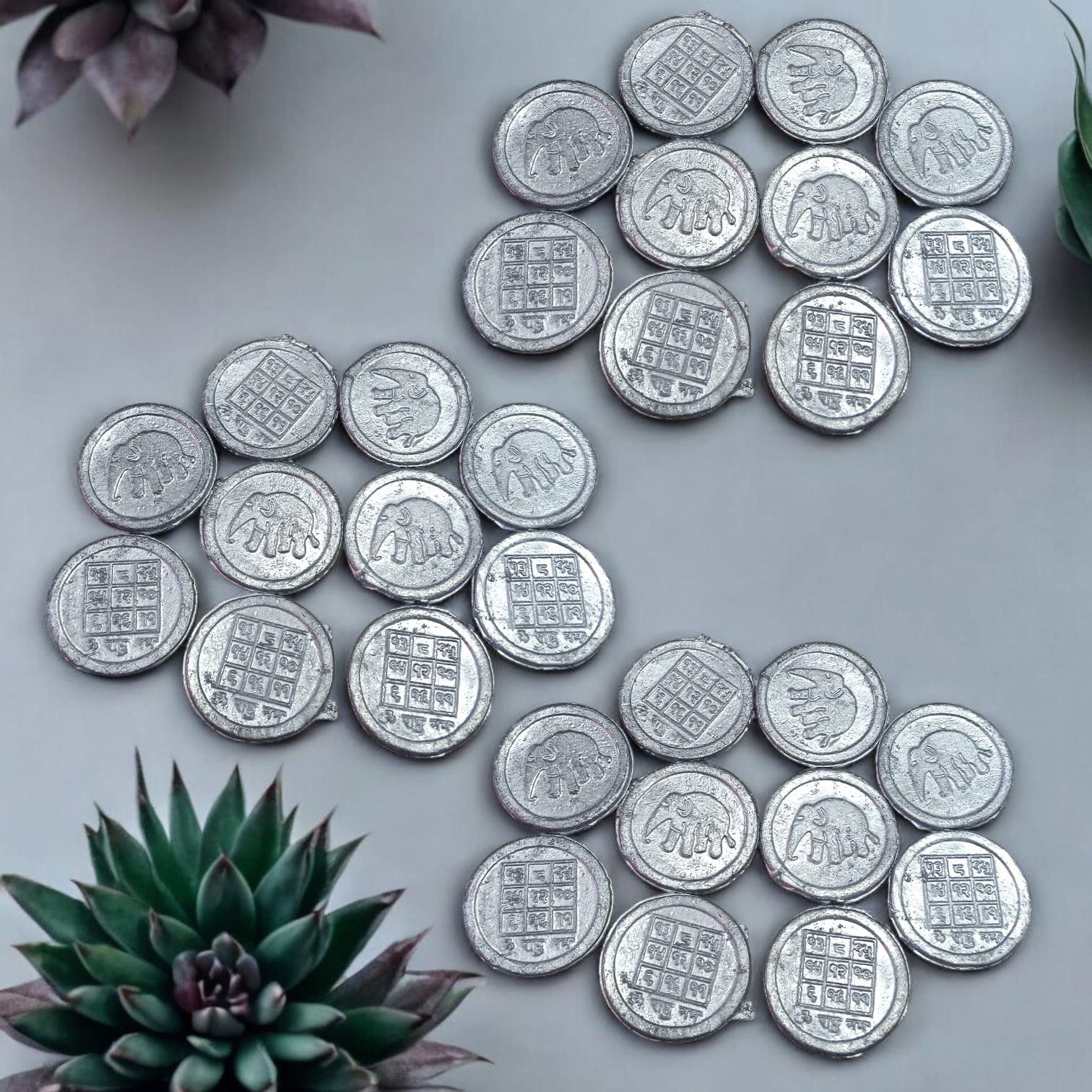 Rahu Yantra Coin – Ranga Rahu Yantra Sikka for Lal Kitab Remedies & Rahu Dosh Nivaran – Malawala