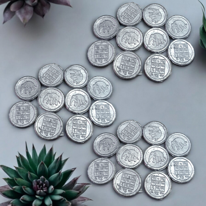 Rahu Yantra Coin – Ranga Rahu Yantra Sikka for Lal Kitab Remedies & Rahu Dosh Nivaran – Malawala