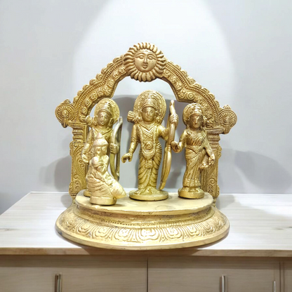 Ram Darbar in Brass | Lord Ram, Laxman, Sita And Hanuman Ji | 100% Brass | Malawala