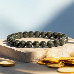 Raw Pyrite Bracelet - Natural Raw Pyrite for Abundance & Protection with Lab Certificate - Malawala