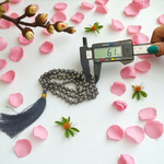 Raw Pyrite Mala 5-6MM - Natural Pyrite for Abundance & Protection with Lab Certificate - Malawala