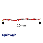 Red Gunja Bracelet - Natural Lal Gunja for Mars Energy & Protection with Lab Certificate - Malawala