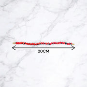 Red Gunja Bracelet - Natural Lal Gunja for Mars Energy & Protection with Lab Certificate - Malawala