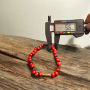Red Gunja Bracelet - Natural Lal Gunja for Mars Energy & Protection with Lab Certificate - Malawala