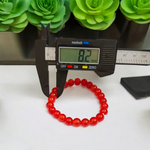 Red Hakik Bracelet - Natural Red Agate for Strength & Courage with Lab Certificate - Malawala