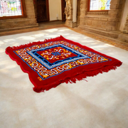 Red Pooja Aasan | 2X2 Feet | Lal Aasan For Mantra Japa | Set of 2 | Malawala