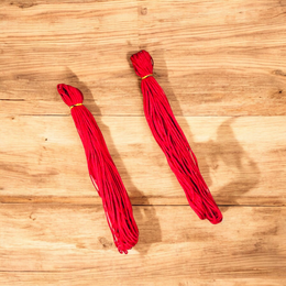 Red cotton Lal Dhaga thread rolls (25 meters each) – Pack of 2, used for spiritual protection rituals