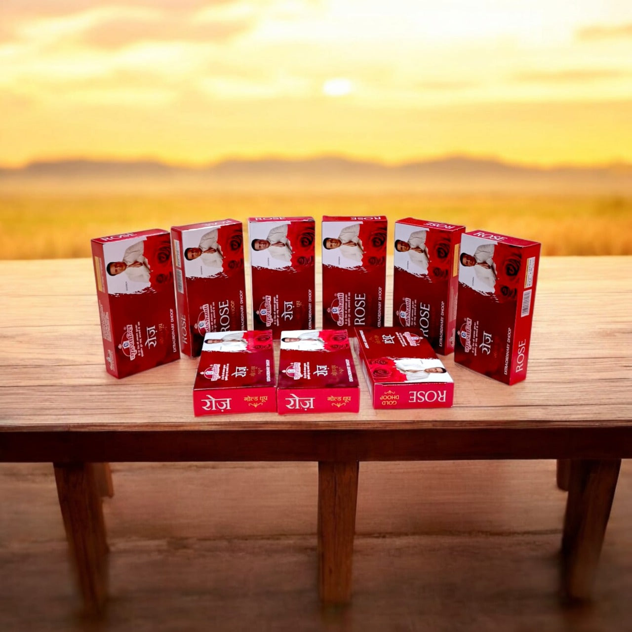 Rose Gold Dhoop – 6 Months Premium Rose Aroma by Grahshanti - Malawala