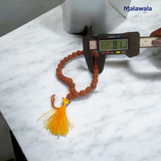 Rudraksha Mala 10MM - Natural 5 Mukhi Rudraksha for Enlightenment & Protection with Lab Certificate - Malawala