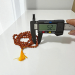 Rudraksha Mala 6MM - Natural 5 Mukhi Rudraksha for Spiritual Growth & Peace with Lab Certificate - Malawala