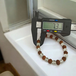Rudraksha Sphatik Bracelet - Natural 5 Mukhi Rudraksha & Sphatik for Spiritual Balance & Healing with Lab Certificate - Malawala