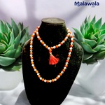 Rudraksha Sphatik Mala - Natural 5 Mukhi Rudraksha & Sphatik for Spiritual Balance & Healing with Lab Certificate - Malawala