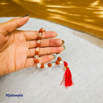 Rudraksha Sphatik Mala - Natural 5 Mukhi Rudraksha & Sphatik for Spiritual Balance & Healing with Lab Certificate - Malawala